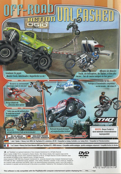 MX Unleashed - PlayStation 2 Rückseite