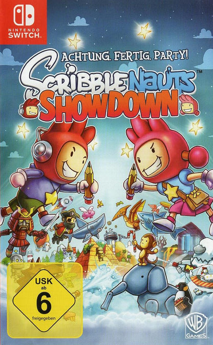 Achtung. Fertig. Party! Scribblenauts Showdown - Nintendo Switch Vorderseite