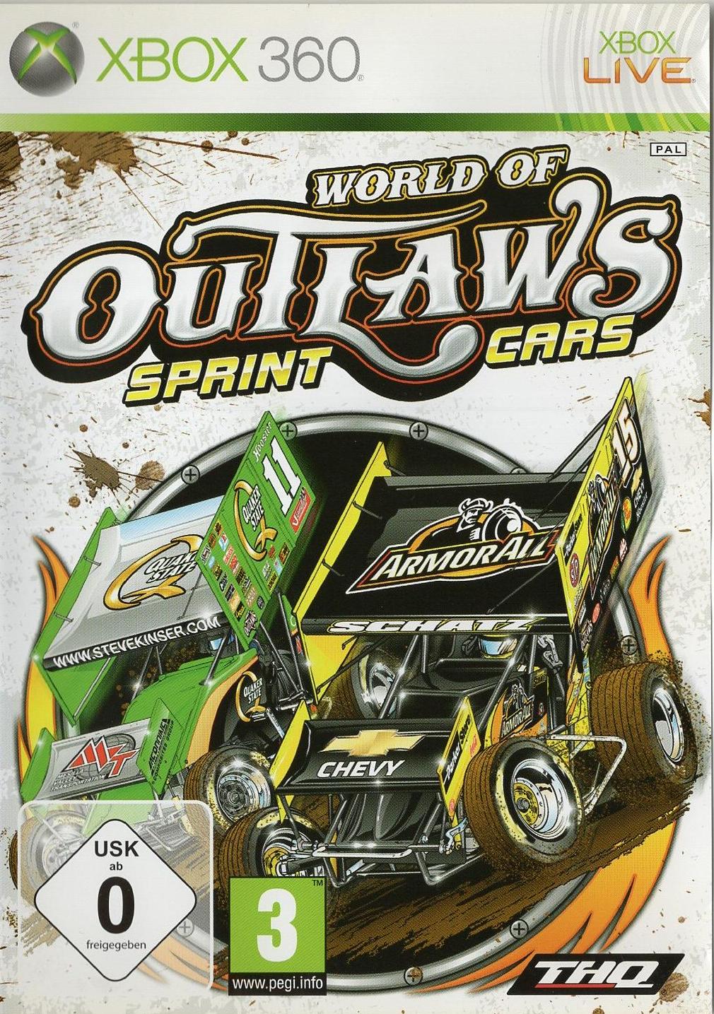World of Outlaws: Sprint Cars - Xbox 360 Vorderseite