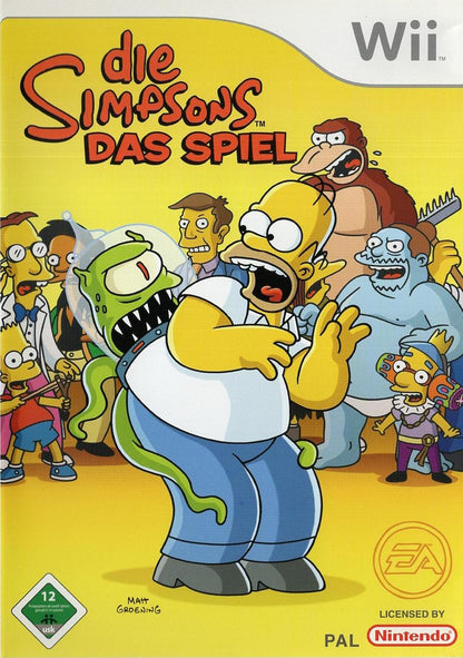 Die Simpsons: Das Spiel - Nintendo Wii Vorderseite