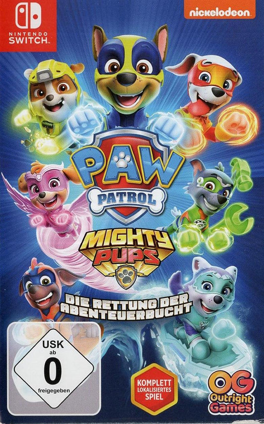 Paw Patrol: Mighty Pups - Die Rettung der Abenteuerbucht - Nintendo Switch Vorderseite