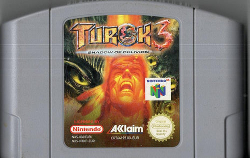 Turok 3: Shadow of Oblivion - Nintendo 64 - Modul Vorderseite