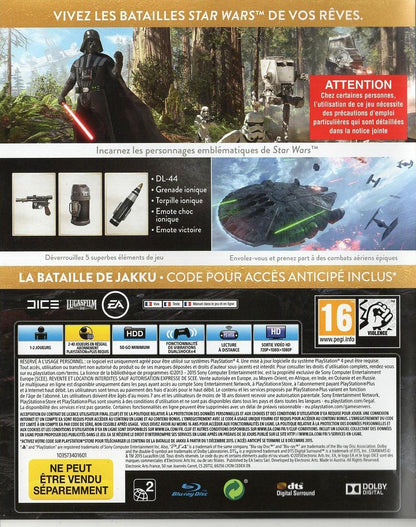 Star Wars Battlefront Deluxe Edition - PlayStation 4 Rückseite