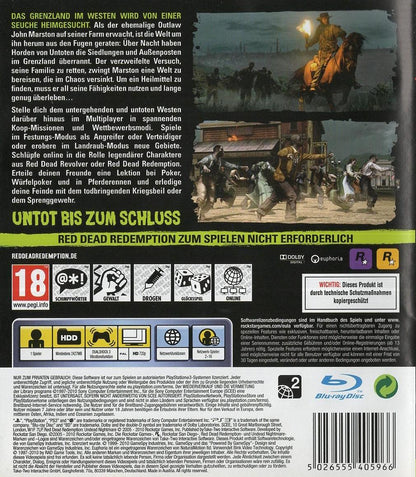 Red Dead Redemption: Undead Nightmare - PlayStation 3 Rückseite