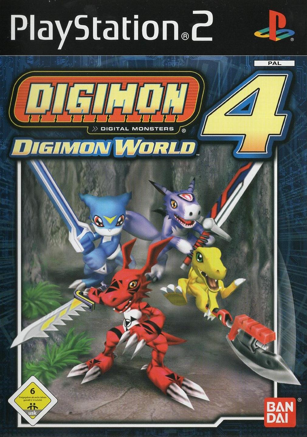 Digimon World 4 - PlayStation 2 Vorderseite