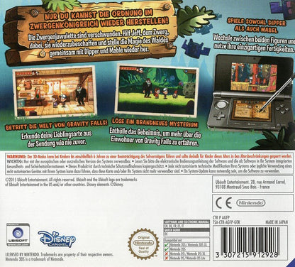 Willkommen in Gravity Falls: Die Legende der Zwergenjuwelen - Nintendo 3DS Rückseite