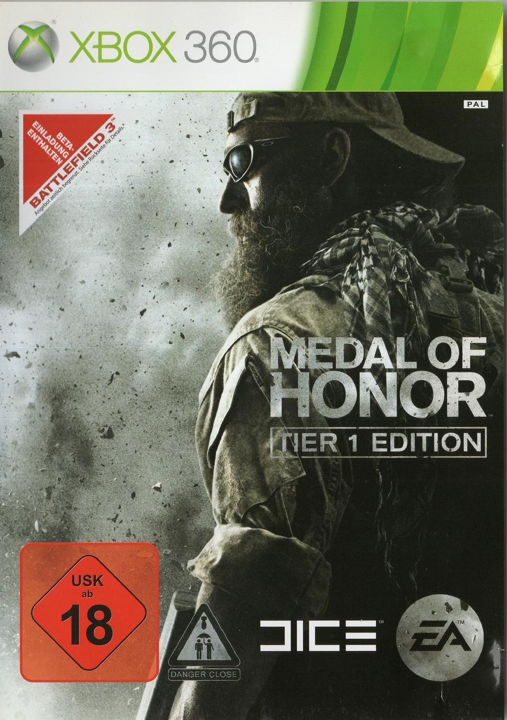 Medal of Honor Tier 1 Edition - Xbox 360 Vorderseite