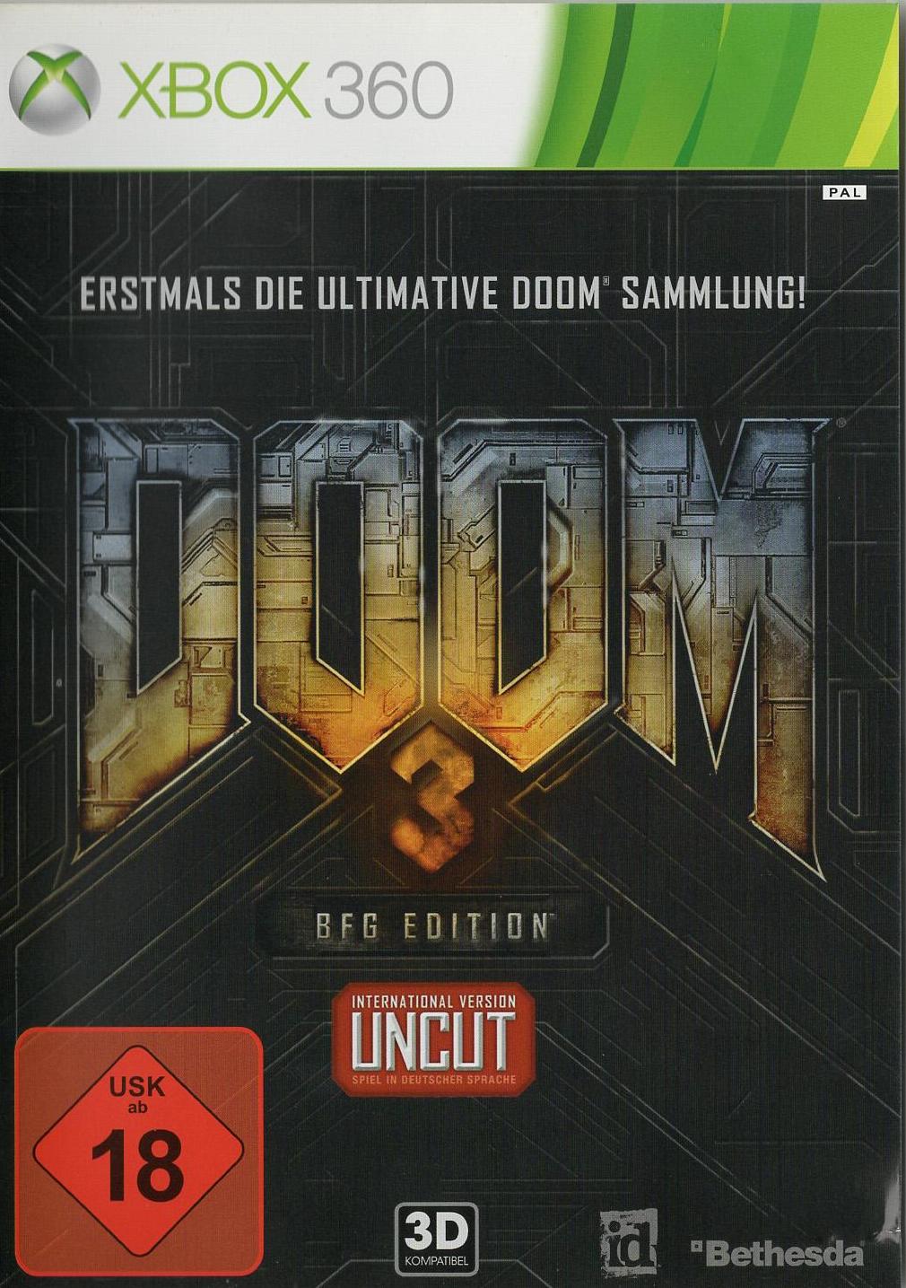 DOOM 3 BFG Edition - Xbox 360 Vorderseite