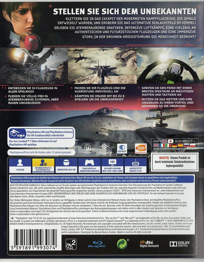 Ace Combat 7: Skies Unknown - PlayStation 4 Rückseite