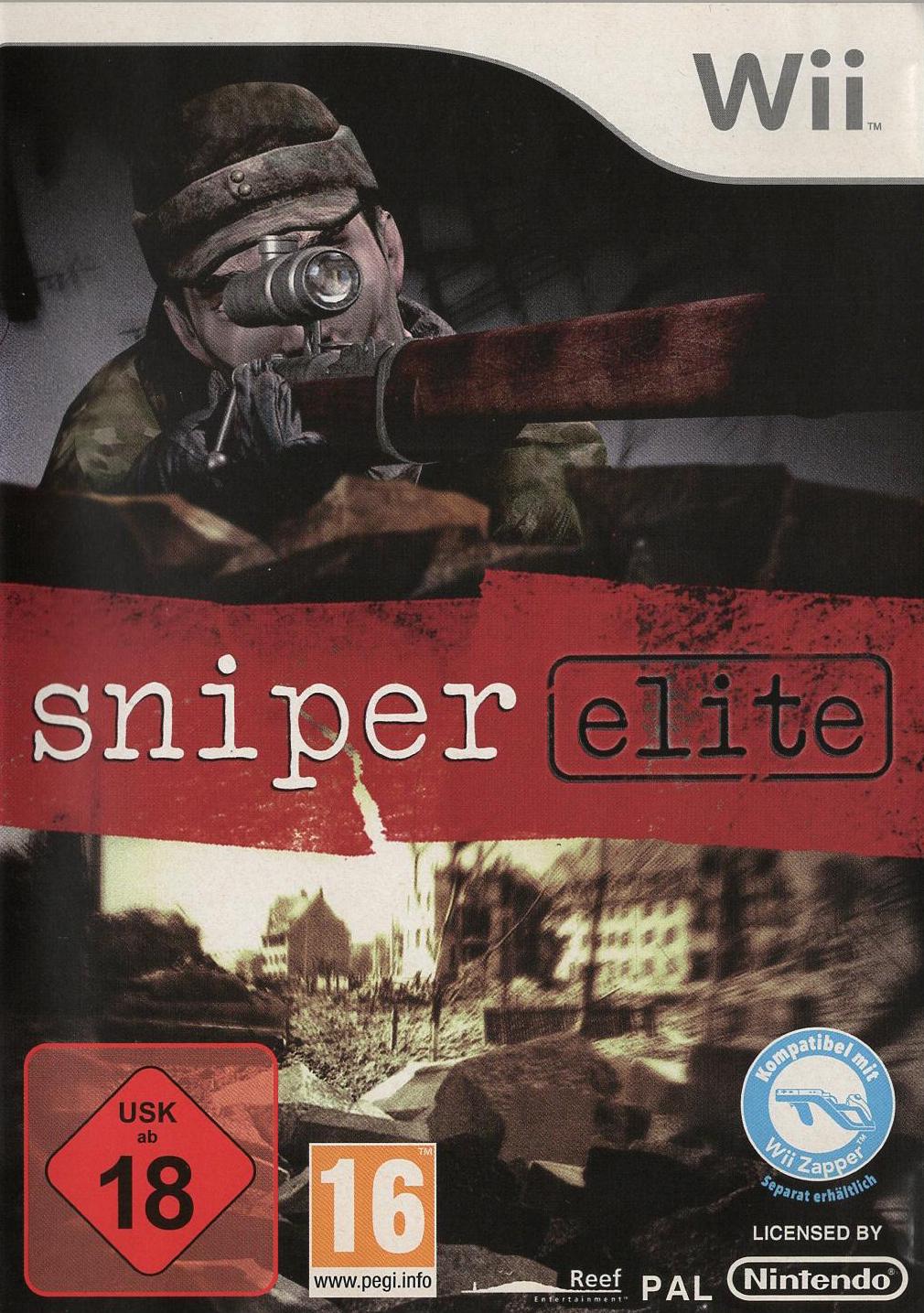Sniper Elite - Nintendo Wii Vorderseite