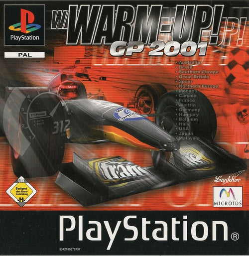 Warm Up! GP 2001 - PlayStation 1 Vorderseite