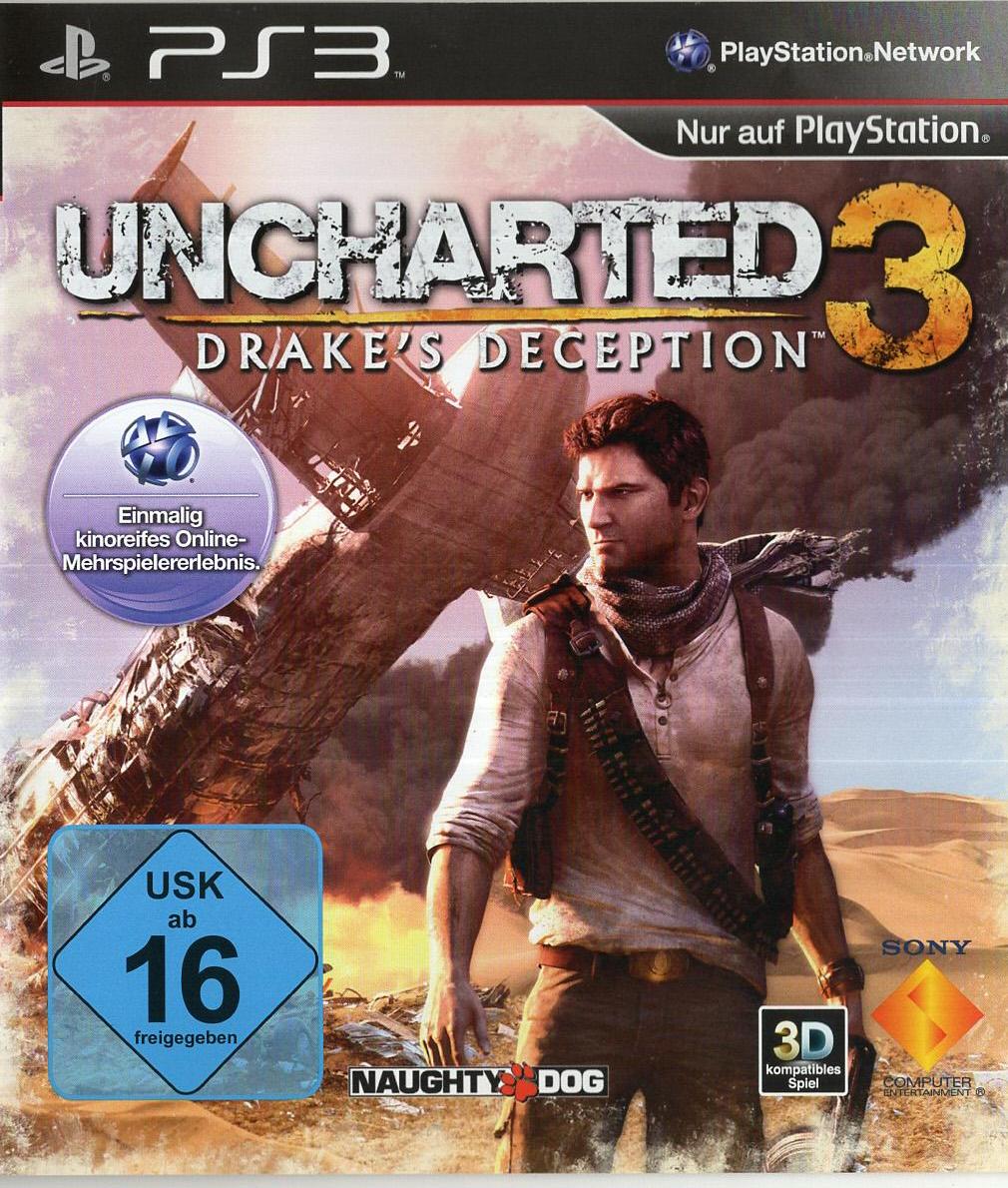 Uncharted 3: Drake's Deception - PlayStation 3 Vorderseite