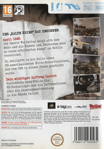 Sniper Elite - Nintendo Wii Rückseite