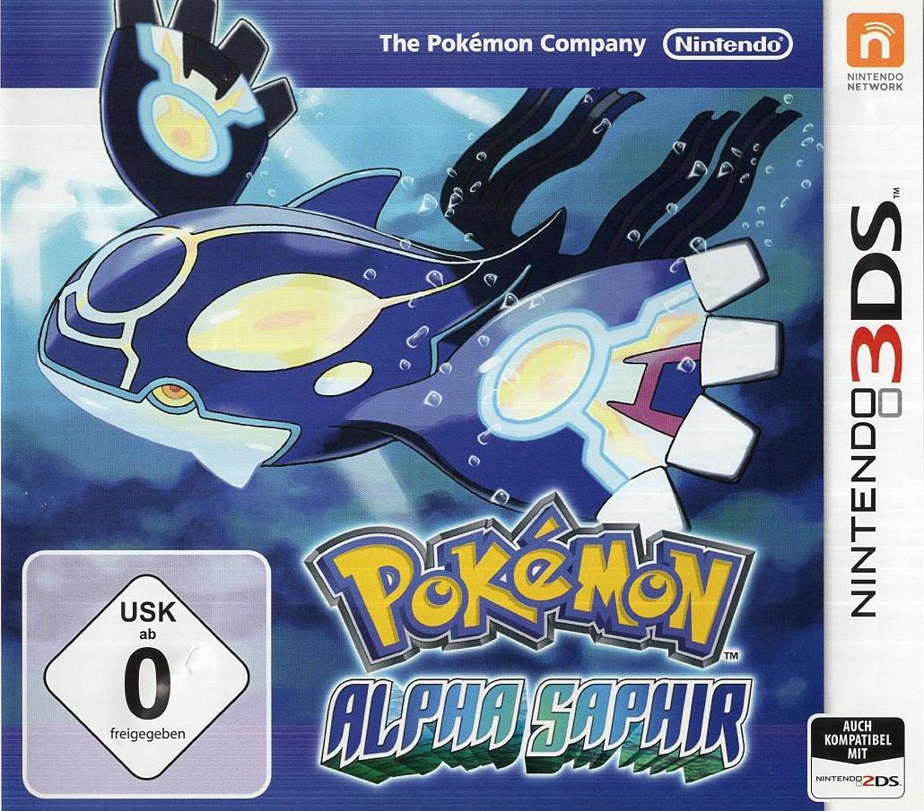 Pokémon Alpha Saphir - Nintendo 3DS Vorderseite