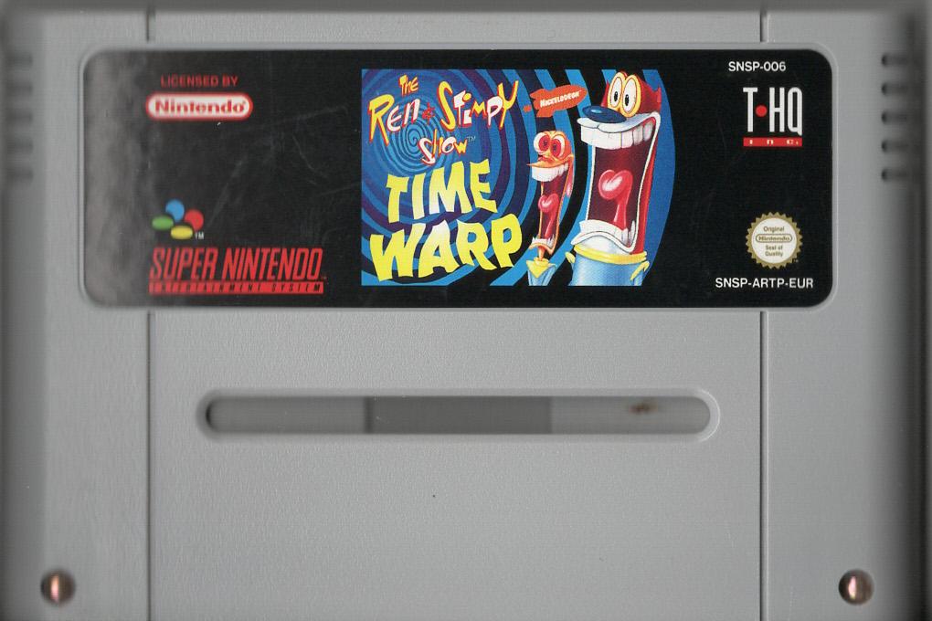 The Ren & Stimpy Show: Time Warp - Super Nintendo - Modul Vorderseite