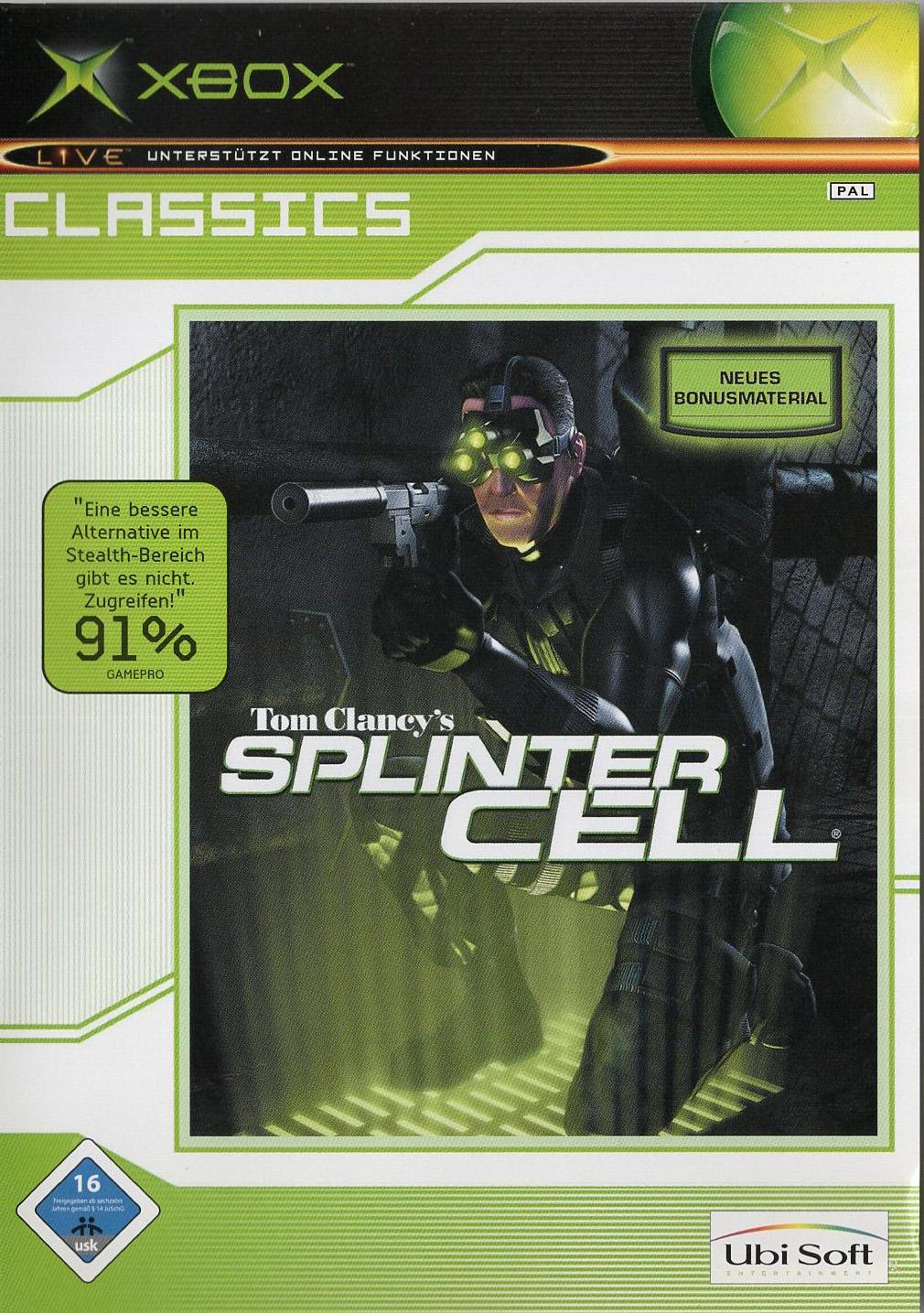 Tom Clancy's Splinter Cell - Xbox Vorderseite