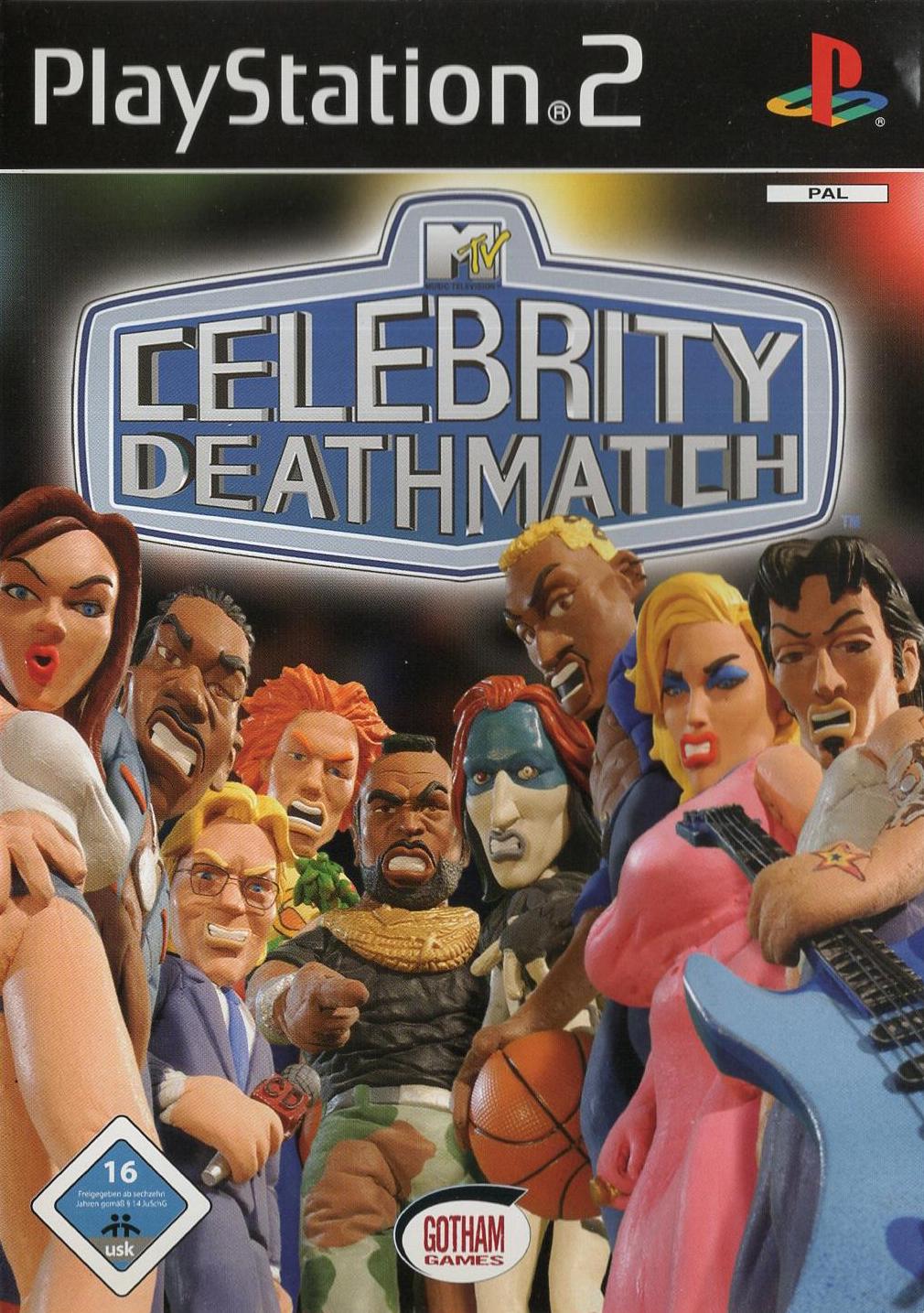 Celebrity Deathmatch - PlayStation 2 Vorderseite
