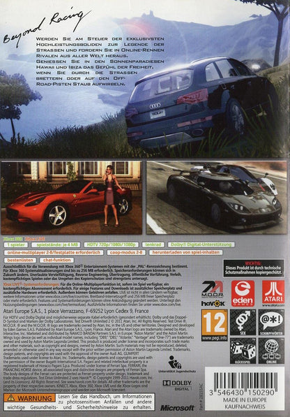 Test Drive Unlimited 2 - Xbox 360 Rückseite