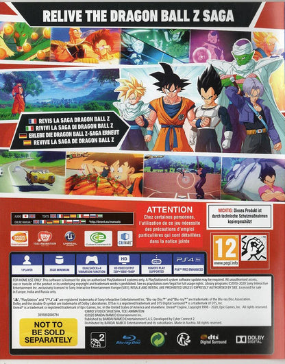 Dragon Ball Z: Kakarot - PlayStation 4 Rückseite