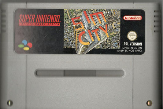 SimCity - Super Nintendo - Modul Vorderseite