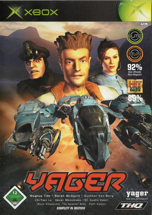 Yager - Xbox Vorderseite