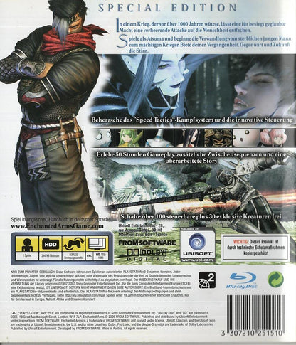 Enchanted Arms - PlayStation 3 Rückseite