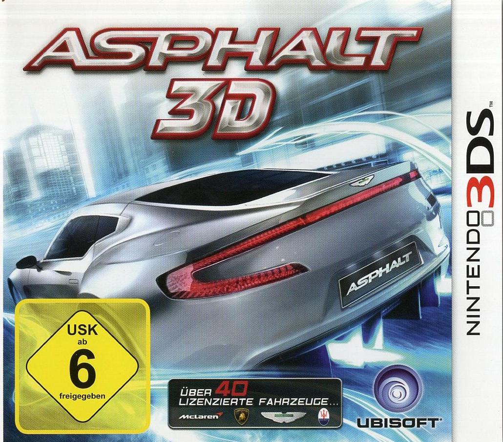 Asphalt 3D - Nintendo 3DS Vorderseite