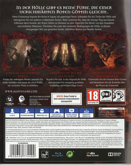 Agony - PlayStation 4 Rückseite