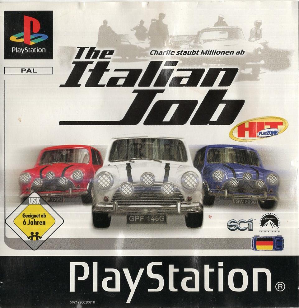 The Italian Job - PlayStation 1  Vorderseite