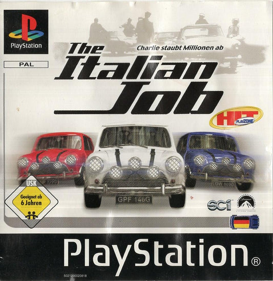 The Italian Job - PlayStation 1  Vorderseite