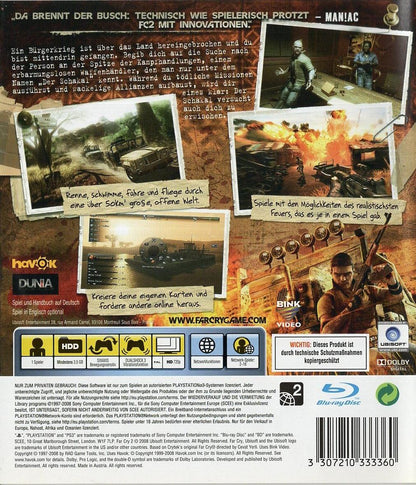 Far Cry 2 - PlayStation 3 Rückseite