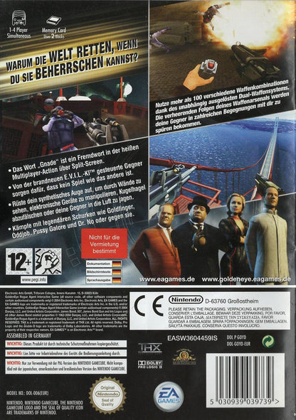 GoldenEye: Rogue Agent - Nintendo GameCube Rückseite