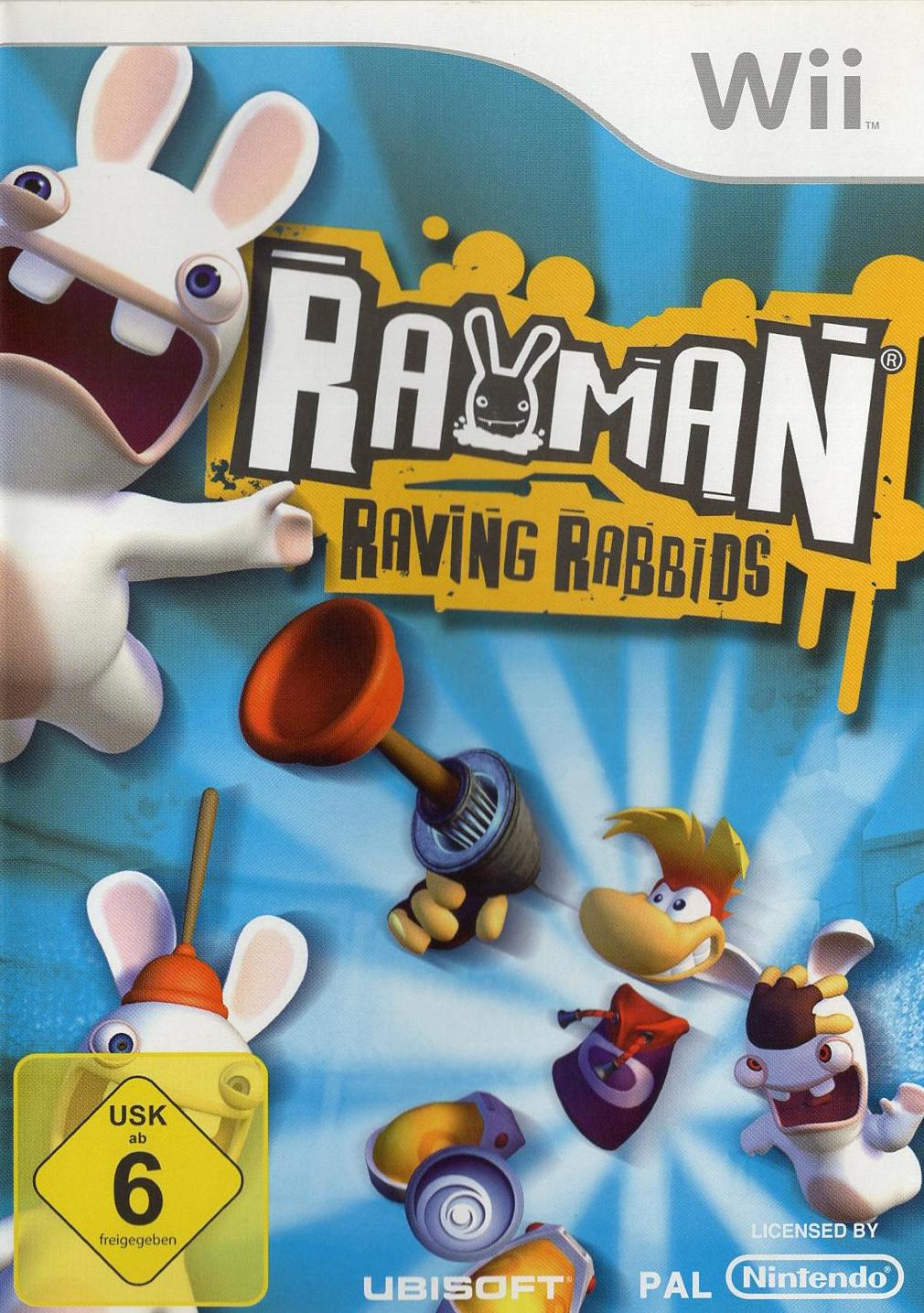 Rayman Raving Rabbids - Nintendo Wii Vorderseite