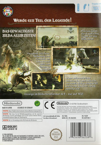 The Legend of Zelda: Twilight Princess - Nintendo Wii Rückseite