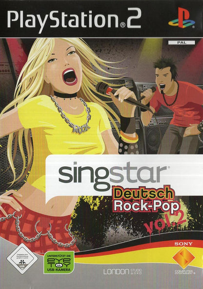 SingStar Deutsch Rock-Pop Vol. 2 - PlayStation 2 Vorderseite