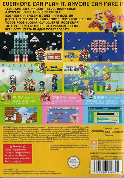Super Mario Maker - Nintendo Wii U Rückseite