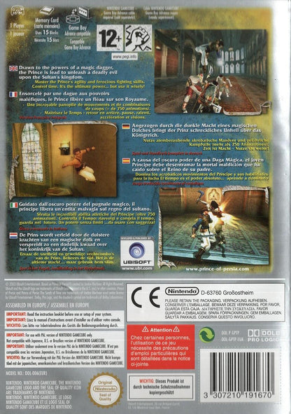 Prince of Persia: The Sands of Time - Nintendo GameCube Rückseite