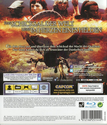 Dragon's Dogma - PlayStation 3 Rückseite