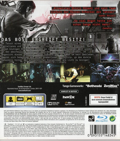 The Evil Within - PlayStation 3 Rückseite