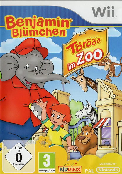 Benjamin Blümchen: Törööö im Zoo - Nintendo Wii Vorderseite
