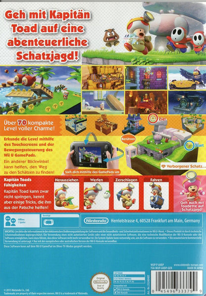 Captain Toad: Treasure Tracker - Nintendo Wii U Rückseite
