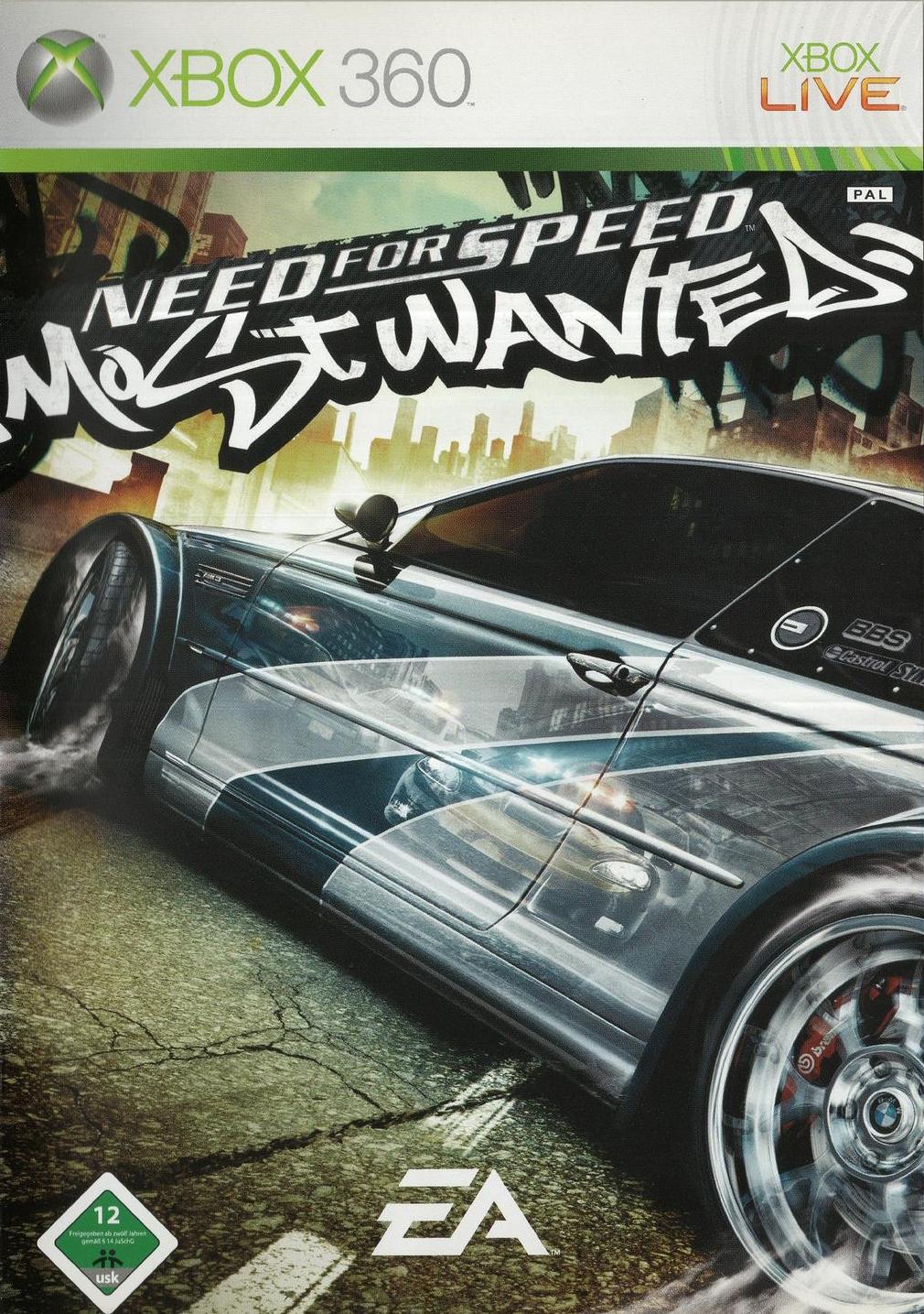 Need for Speed: Most Wanted - Xbox 360 Vorderseite