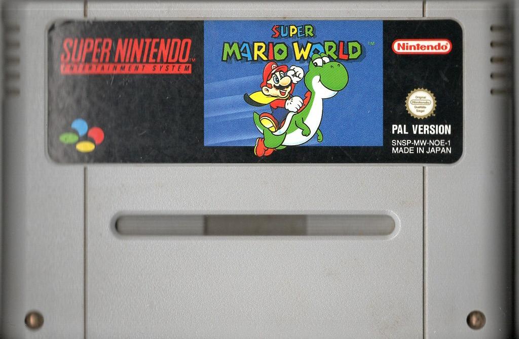 Super Mario World - Super Nintendo - Modul Vorderseite