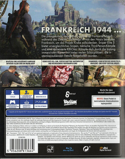 Sniper Elite 5 - PlayStation 4 Rückseite