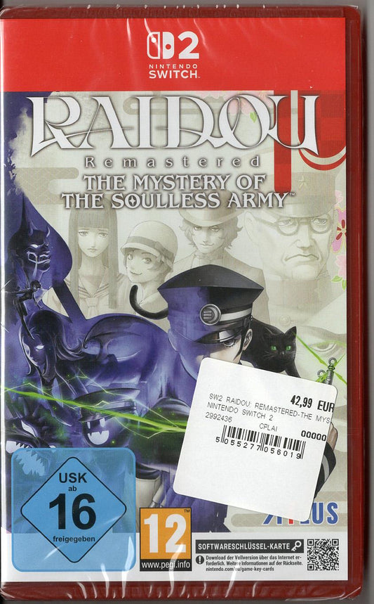 Raidou Remastered: The Mystery of the Soulless Army - Nintendo Switch 2 - Neu Vorderseite
