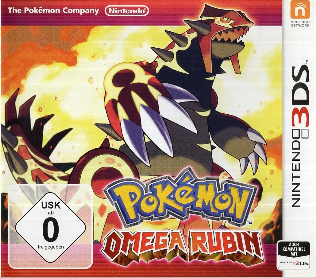 Pokémon Omega Rubin - Nintendo 3DS Vorderseite