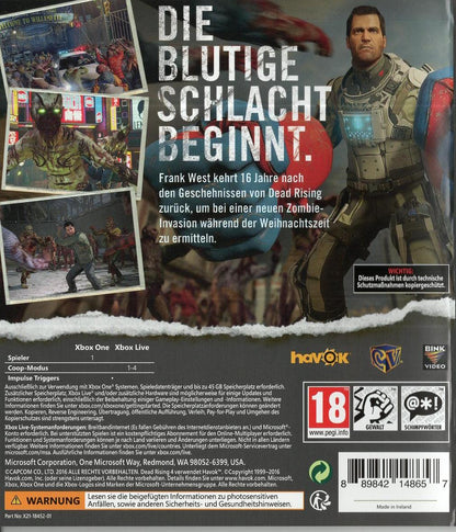 Dead Rising 4 - Xbox One Rückseite