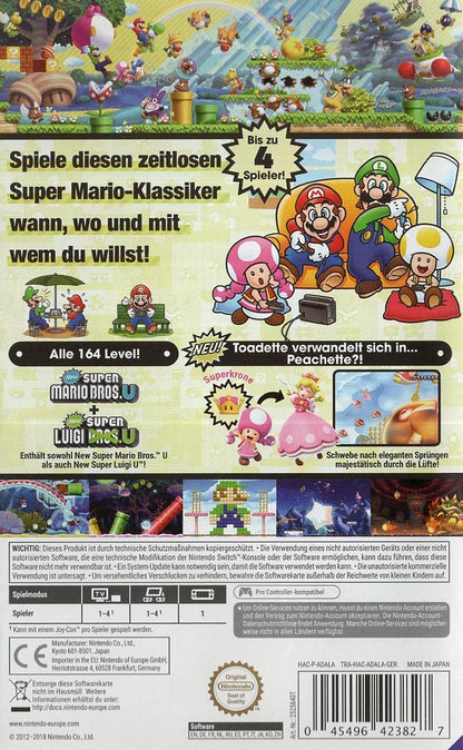 New Super Mario Bros. U Deluxe - Nintendo Switch Rückseite