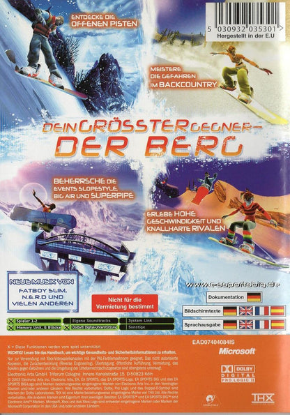 SSX 3 - Xbox Rückseite