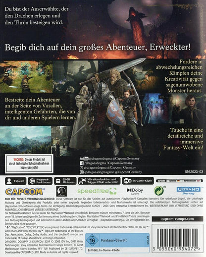 Dragon's Dogma II - PlayStation 5 Rückseite